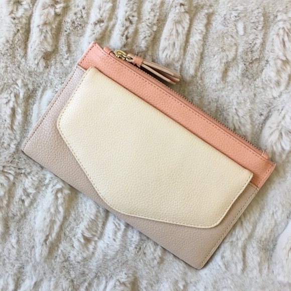 Handbags - Color Block Clutch